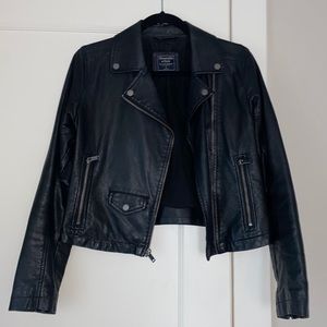Abercrombie & Fitch Black Leather Jacket